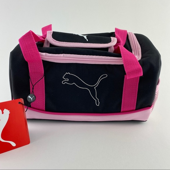 Puma Other - Puma Kids Lunch Bag 10" Black/Pink Insulated NWT